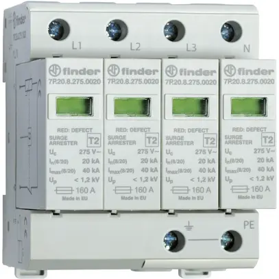 Protection surtension SPD 2 TN-S 160A, avec telesignalisation 
