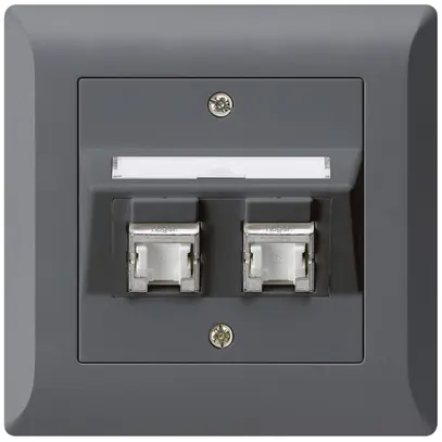 Presa INC kallysto.line C cat.6 2RJ45/s antracite 