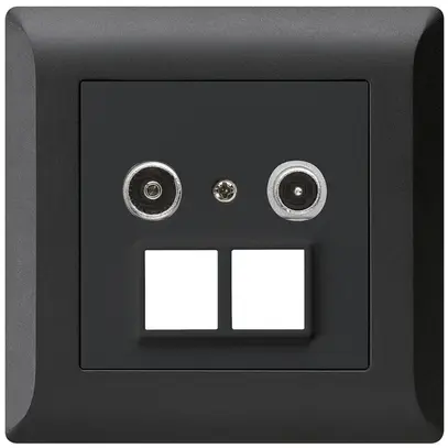 Prise multimédia ENC kallysto.line R/TV 4dB 2GHz noir 