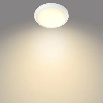 Plafoniera LED Philips Doris 6W 600lm 2700K IP44 Ø220mm bianco 