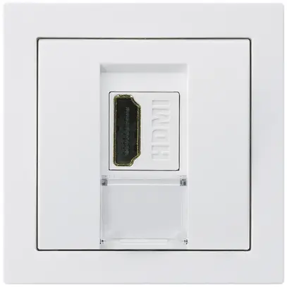 Prise de raccordement kallysto A HDMI prise de passage blanc 