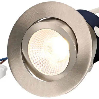 EB-LED-Spot LUCE Round 230 9W 230V 750lm 3000K Loch-Ø80mm nickel 36° 