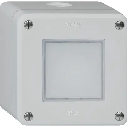 Luminaire LED AP robusto IP55 gris LED blanc 