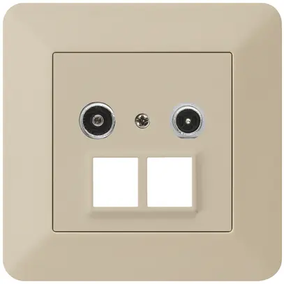 Prise multimédia ENC kallysto.trend R/TV 11dB 2GHz beige 