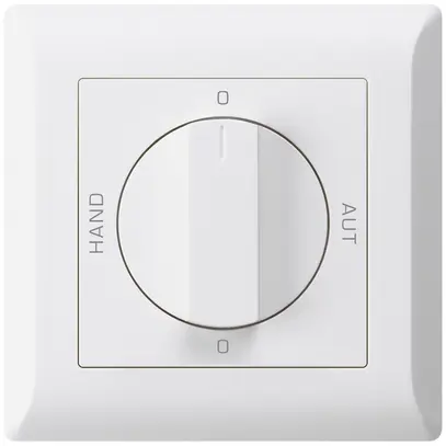 UP-Drehschalter 0-Hand-0-Aut. kallysto.line 2/1L weiss mit Drehgriff 
