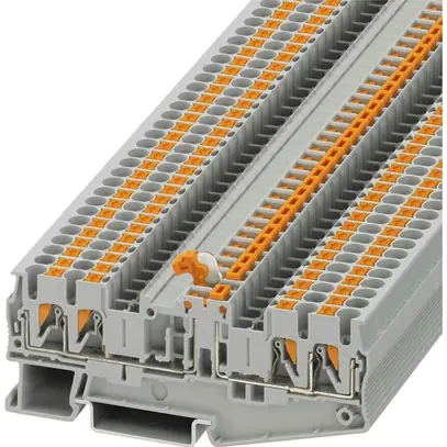 Borne à couteau de sectionnement 0.14…4mm² 4×Push-In gris 