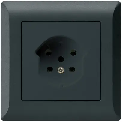 Prise ENC kallysto.line T15 noir bornes à vis 
