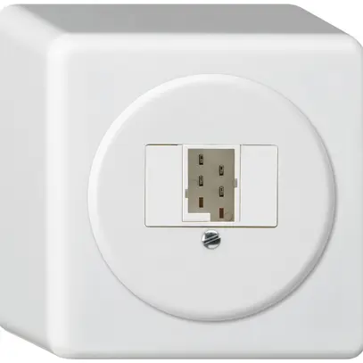 Scatola di raccordo AP basico 1×TT83 bianco 