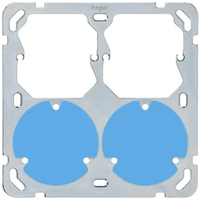 Placca di fissaggio Hager grd.2×2 2×52 + 2×3P 137×137 mm all 