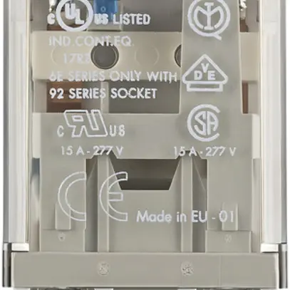 Relè di potenza innestabile Finder 62, 2C 16A/48VDC AgCdO indicatore 