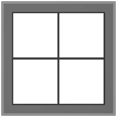 Abdeckrahmen SIDUS 2×2 grau 