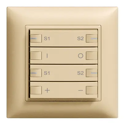 UP-Dimmer ZEP 2K/4T Zentral-Nebenstelle Szene ON-OFF EDIZIOdue sand 