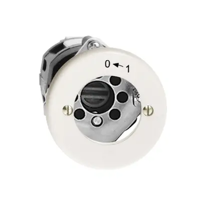 Contatto rotativo INC 0<1/1P bianco per serrat.di sic. senza cilind 