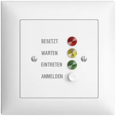 UP-Türstation für Rufleuchte deutsch, EDIZIOdue weiss 