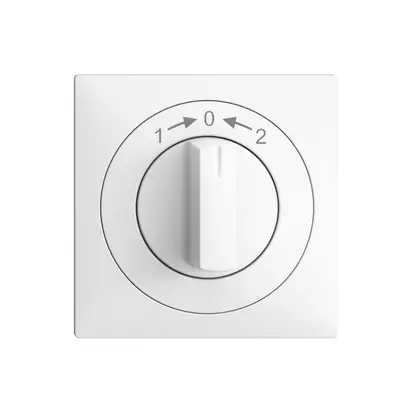 Contact pivotant ENC 1->0<-2 EDIZIOdue blanc, avec manette 