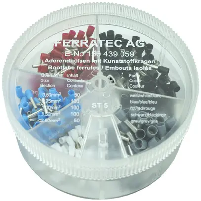 Embouts de câble assortis Ferratec type B isolés SD95 