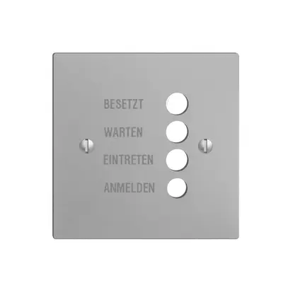 Placca frontale EDIZIOdue silver tedesco 