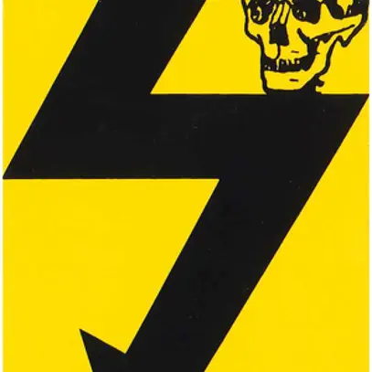 Plaque d'avertissement Al 59×85mm jaune/noir 