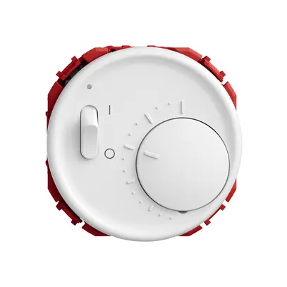 Thermostat d'ambiance STANDARDdue SNAPFIX® avec interrupteur 230V AC 50Hz bc 