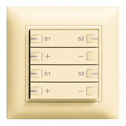 Variateur ENC ZEP 2c/4t stat c/sec. scène LED EDIZIOdue vanille 