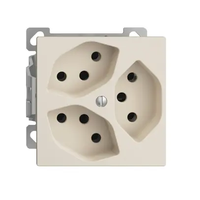 Prise AP EDIZIOdue 3×T13 crema intérieur pour combinaison 