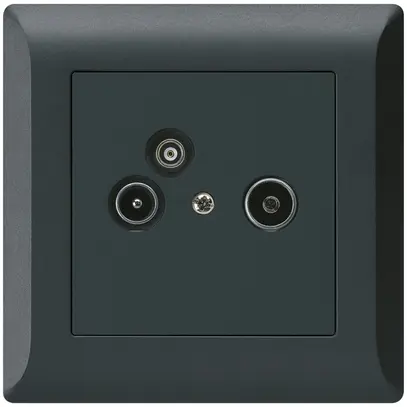 Prise pour antenne ENC R/TV/données kallysto.line 2GHz 14db noir 