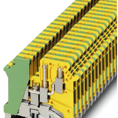 Borne Phoenix Contact 0.2…4mm² l=6.2mm vert/jaune 
