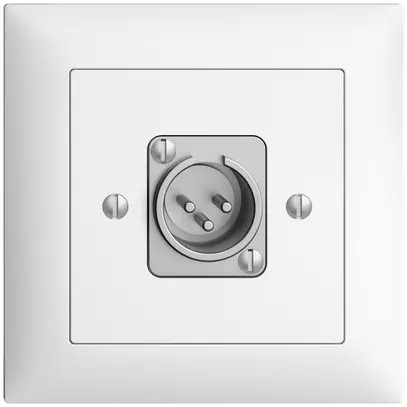 Prise ENC XLR avec fiche EDIZIOdue blanc 
