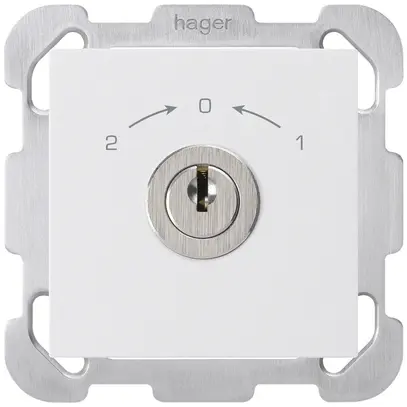 Contatto rotativo INC 1>0<2 bianco KAL con serratura Kaba 8 