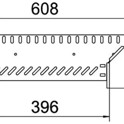Sortie en T BET RAA 60×400mm acier galvanisé à chaud 