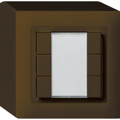 Poussoir universel AP 6×kallysto sans LED brun 