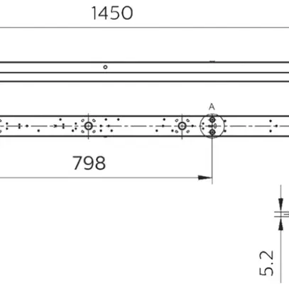 Luminaire linéaire LED CoreLine BN126C 59W 3500/5200/8000lm 840 IP20 1450mm bc 