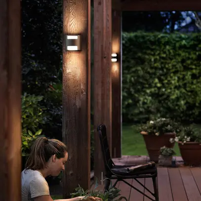 Applique LED Grass 9W 2700K 800lm IP44 antracite 