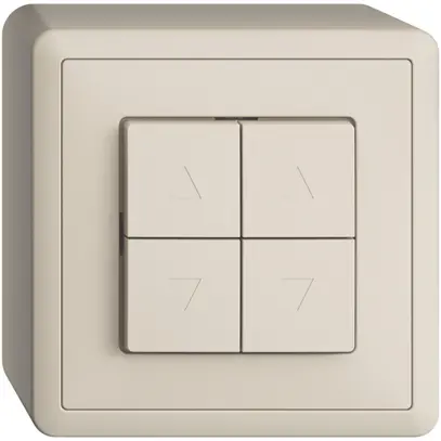 Interrupteur pour stores AP EDIZIOdue crema 2 canaux 