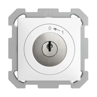 Contatto rotativo INC 0<1/1P EDIZIOdue bianco con serratura di sic. 