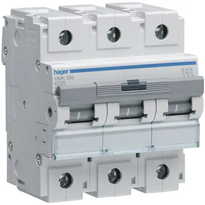 Disjoncteur Hager MCB 3P 400V type C 125A 4.5UM 
