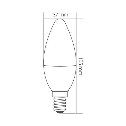 LED blanc & couleurs E14 6W KnockautX, par BRELAG 