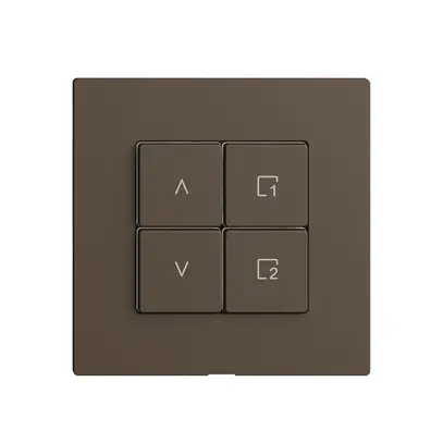 Commande pour interrupteur stores 1c scène/4t Edue Wiser coffee 