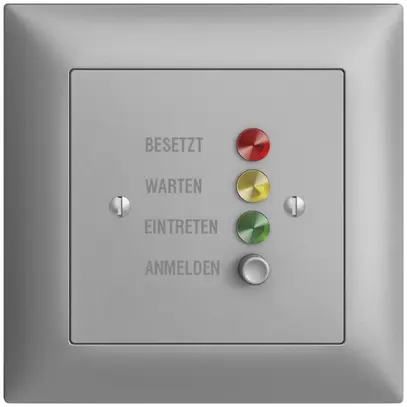 UP-Türstation für Rufleuchte deutsch, EDIZIOdue silver 