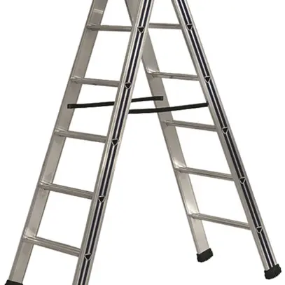 Escabeau double Plica Pikasso, 3 marches, aluminium 