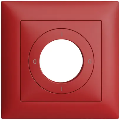Kit frontal EDIZIOdue 0-1-0-1 88×88mm berry pour interrupteur à clé 