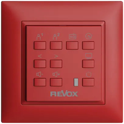 comando a parete EDIZIOdue per Voxnet FMI, con 10 tasto, LED, IR, berry 