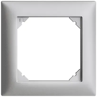 Telaio di copertura EDIZIOdue 1×1 silver 