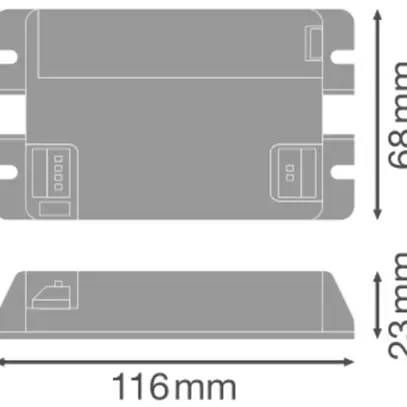 Kit pour luminaire de sécurité LEDVANCE BLKH CBO RD 1.5W LED 3h bouton test 