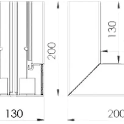 Angolo interno Bettermann GK-I70130 bianco puro per 70×130mm 