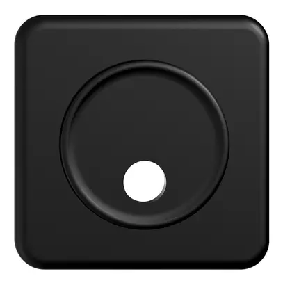 Kit frontale INC STANDARDdue nero 90×90mm per suoneria, senza etichet. 