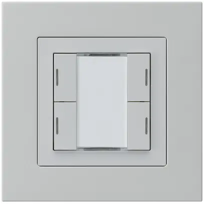 Tasto INC kallysto.pro KNX 4×LED RGB s/e-link grigio chiaro 