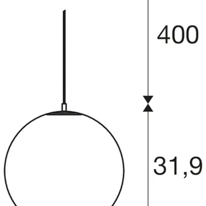 Luminaire suspendu SLV SUN 30 E27 1×40W Ø300mm noir 