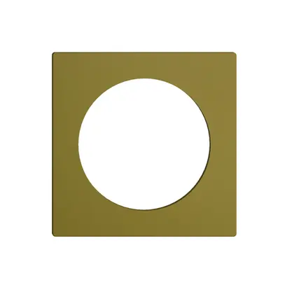Frontplatte EDIZIOdue olive, mit Bohrung 43mm 