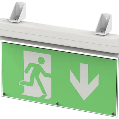 Lampada di emergenza LED DOTLUX EXITmulti IP20 2W 3h fc/fa at apparen./incassato 